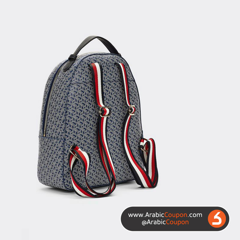 NEW backpacks designs for women and girls in GCC - Tommy Hilfiger bag decorated with the logo letters