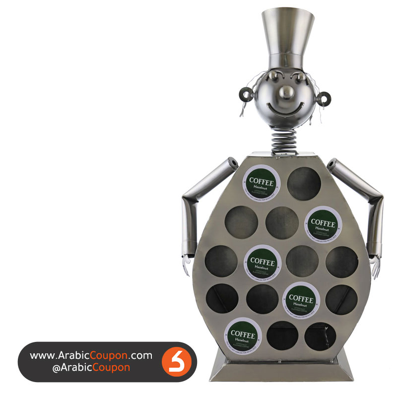 latest TOP 9 Coffee gadgets in GCC market - Metal Chef Coffee Capsule Holder Character