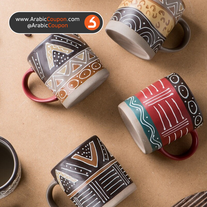 Bohemian style ceramic mug - Discover the latest ceramic cup designs for winter 2020