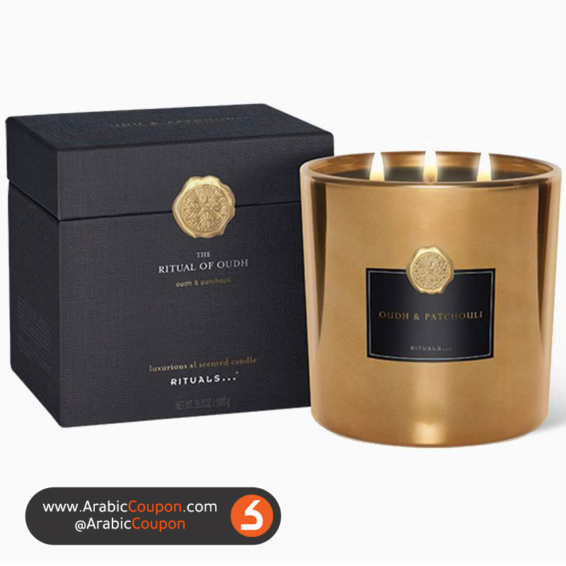 Rituals of Oudh Scented Candle XL _ Discover the latest 7 most beautiful candles with Autumn & Winter smells - 
