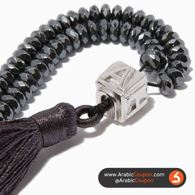 HUWA - rosary of hematite and black agate - most beautiful men's formal accessories for Autumn and Winter 2020