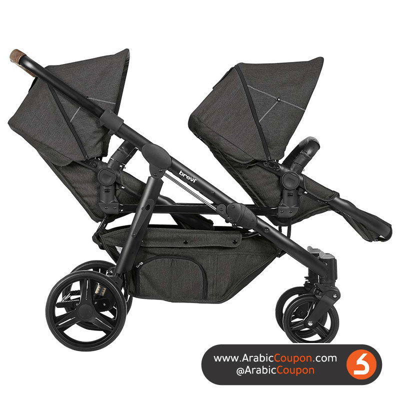 Brevi Twin baby stroller model OVO - Best twin strollers in the GCC market for 2020