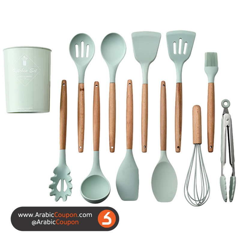 Spoon set and cooking supplies (11 pieces with set stand) - Best Black Friday Deals 2020 (Part 1)