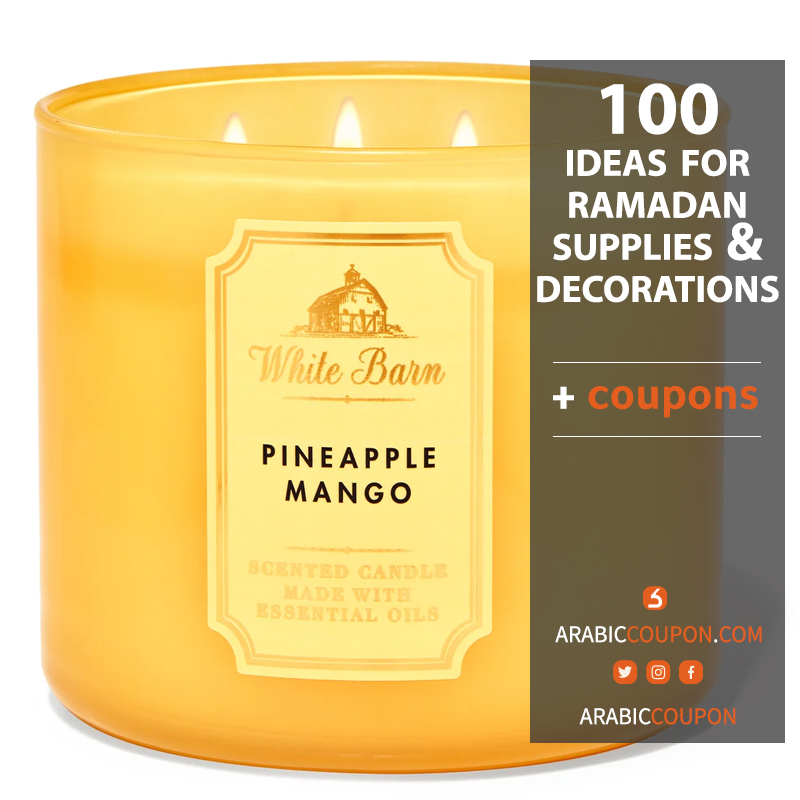 Mango and Pineapple scent candle