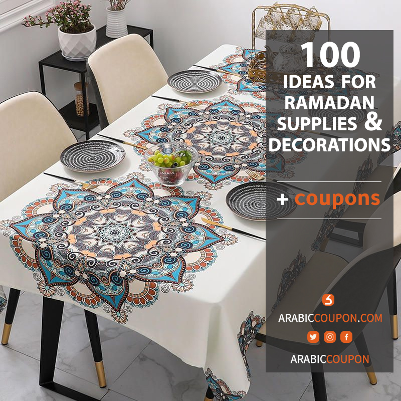 Tablecloths with an oriental design