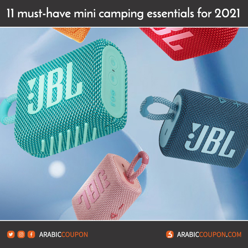 JBL GO3 Speakers - Best small Camping accessories