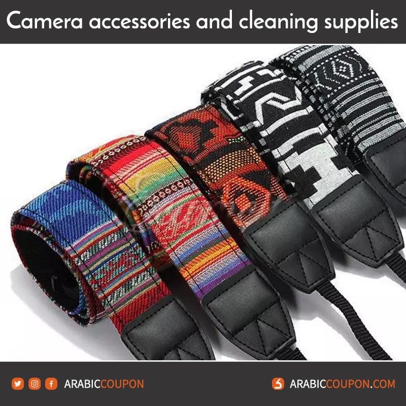 Multicolored cotton camera strap review