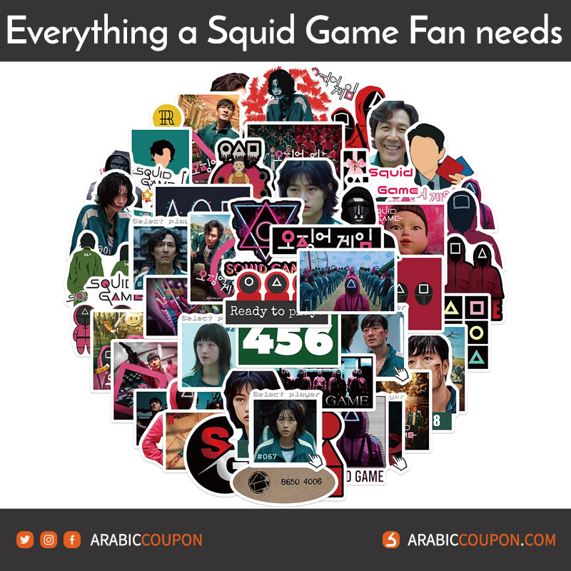 Squid Game stickers - 
