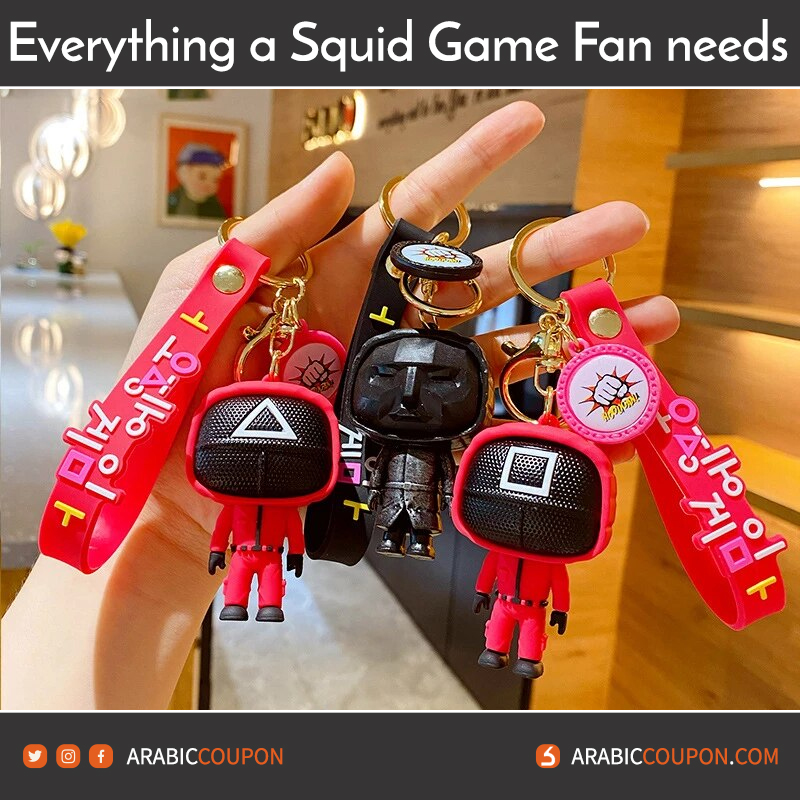 Squid Game key chain with hand chain - 