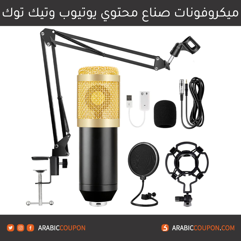 مراجعة ميكروفون كوندنسر BM-800 (BM-800 Condenser Microphone)