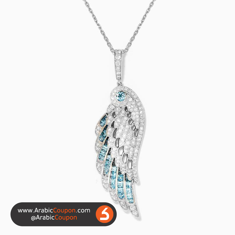 Garrard _ wings embrace double pendant necklace in 18kt white gold for women - The latest and most luxurious women's necklaces for fall and winter 2020