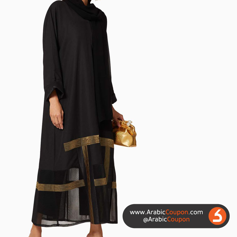 10 Women Fashion Trends In GCC for Autumn 2020 - Metallic Lace Abaya From Barza