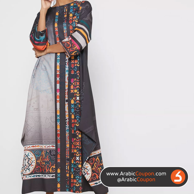 10 Women Fashion Trends In GCC for Autumn 2020 - Printed Jalabiya from THOUQ