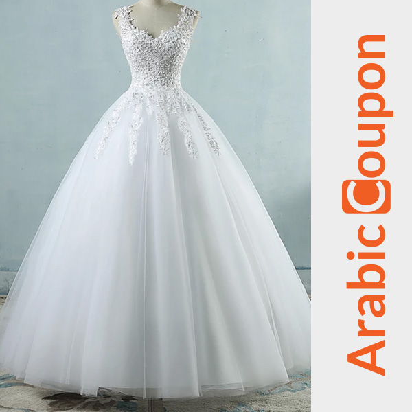 Pearl embroidered wedding dress from Ali Express