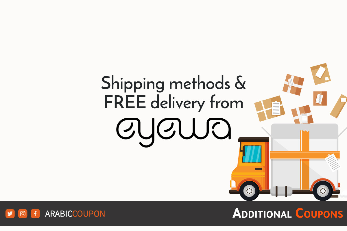 FREE delivery for online shopping from EYEWA with additional promo code