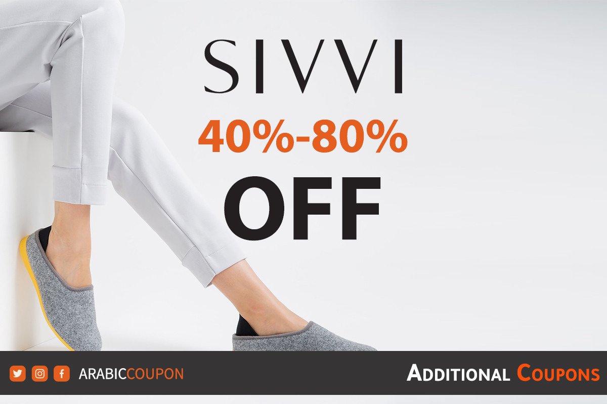 SIVVI SALE 40%-80% on special brands with additional discount coupon code