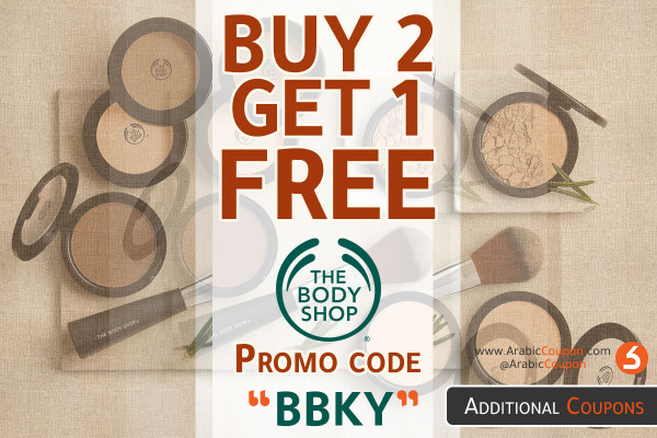 Buy 2 get 1 FREE with 20% promo code from The Body Shop - latest discounts