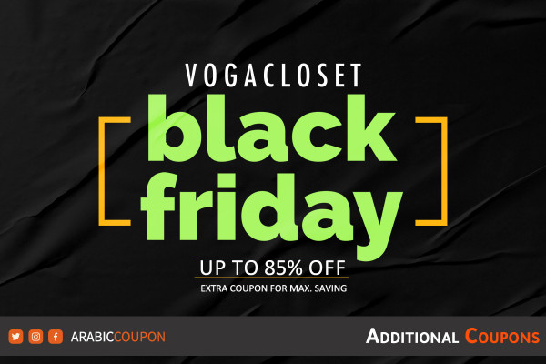 VogaCloset Black Friday offers up to 85% with VogaCloset promo codes