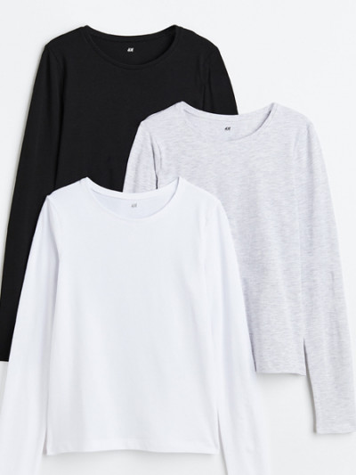 71% H&M Black Friday Deals on Jersey Blouse Set of 3 Pieces - H&M Coupon