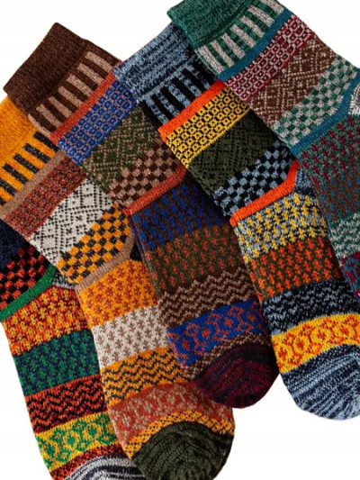 95% off on Classic Wool Winter Socks (5 Pairs)