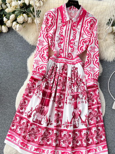 Colorful dress similar to Dolce Gabbana dress Design from Aliexpress