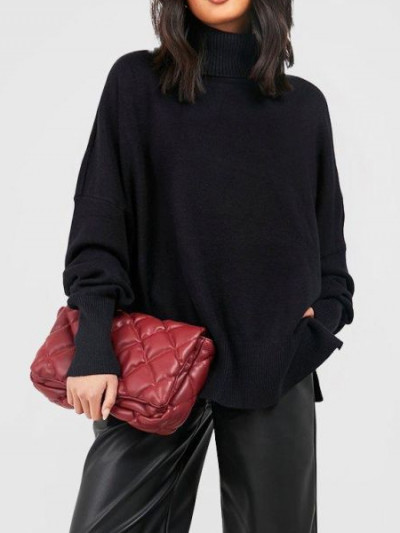 Enjoy 84% off Boohoo Turtleneck Sweater from VogaCloset