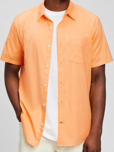 Gap Men's Short Sleeve Poplin Shirt