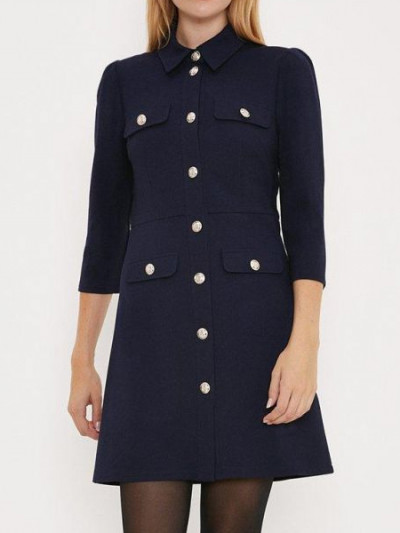 Oasis classic buttoned dress with 56% from VogaCloset