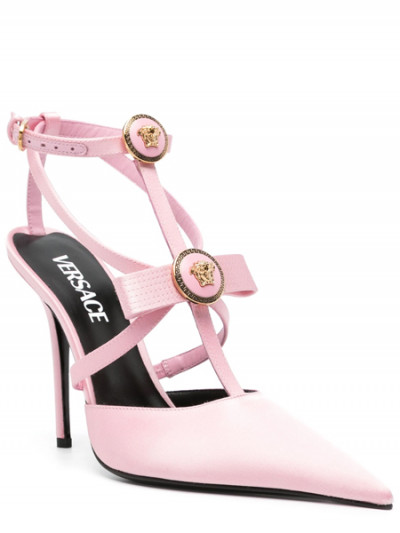 Save 50% on Versace Gianni Ribbon Cage heels from Farfetch